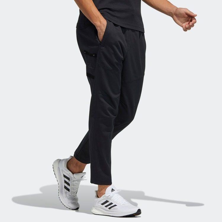 adidas Knitted Sweatpants Men's Black Moderate Slim Fit Pants GP0941