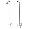 Basket Wall Hanging Flower Pot Holder Hanger Shepherd Hooks Garden Ground Plant Stand Lantern Stake For Flower Basket Hanging