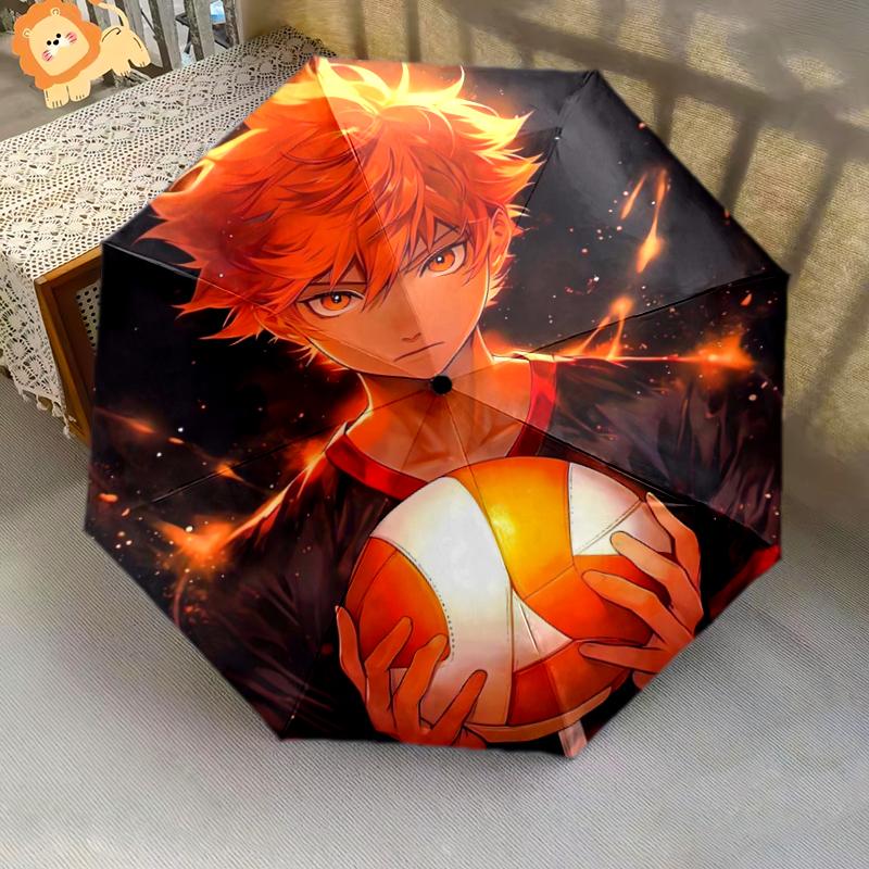 1 PC Automatic Folding Umbrella - Beautiful anime Pattern, Portable & Foldable Design with 8 Ribs, Christmas Birthday Gifts