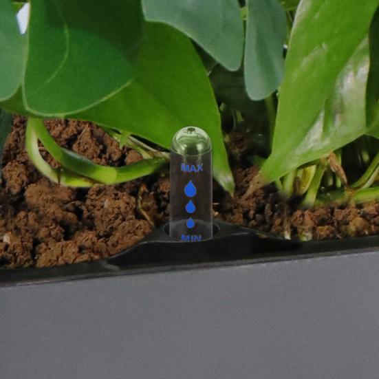 Detachable Flowerpot with Water Level Indicator Plastic Smooth Surface Plant Holder Patio Decor