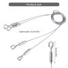 Adjustable Picture Hanging Wire Set Sturdy Stainless Steel Cable with Stylish Hook Accessory for Photos and Frames