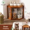 Bamboo 2-Tier Stackable Kitchen Storage Rack