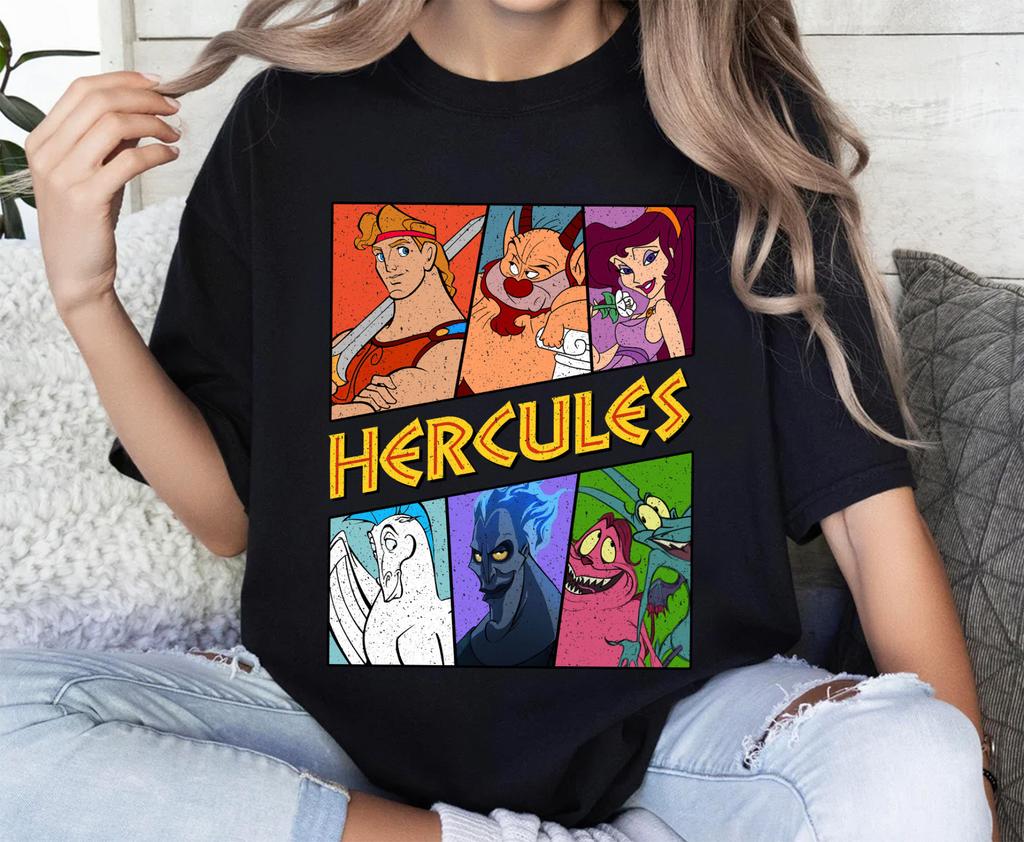 2026 Verano Hércules Camiseta Gráfica Unisex Moda Unisex Calidad Algodón Casual Holgada Manga Corta Clásica Unisex