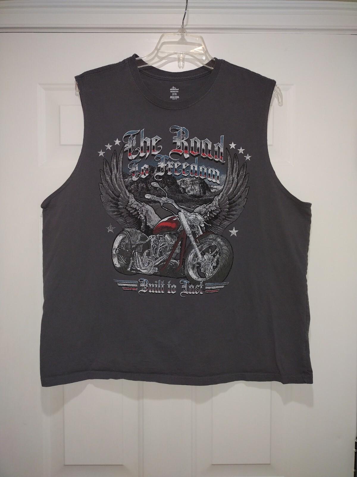 The Road To Freedom Built To Last Biker sleeves Shirt XL Unisex T-Shirt S