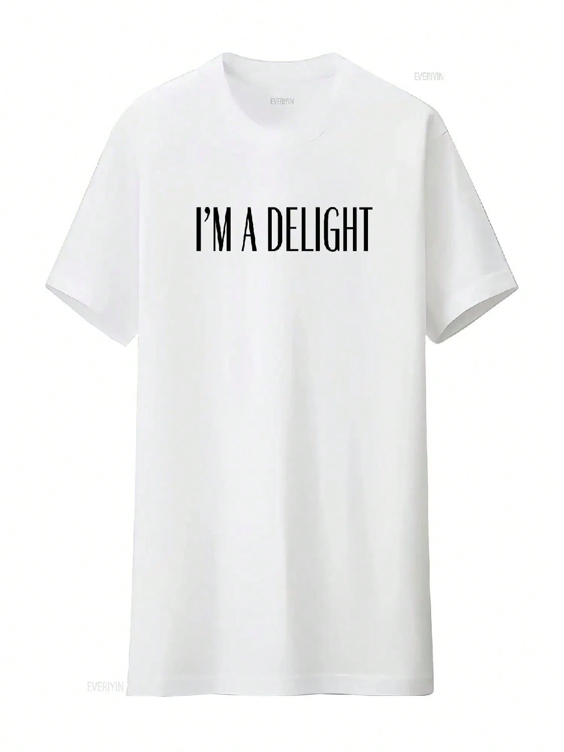 I m A Delight SweaT T Shirt Funny Wounisex Sarcastic Self Love For Best Friend Vintage Washed Slightly Casual Stylish Unisex S