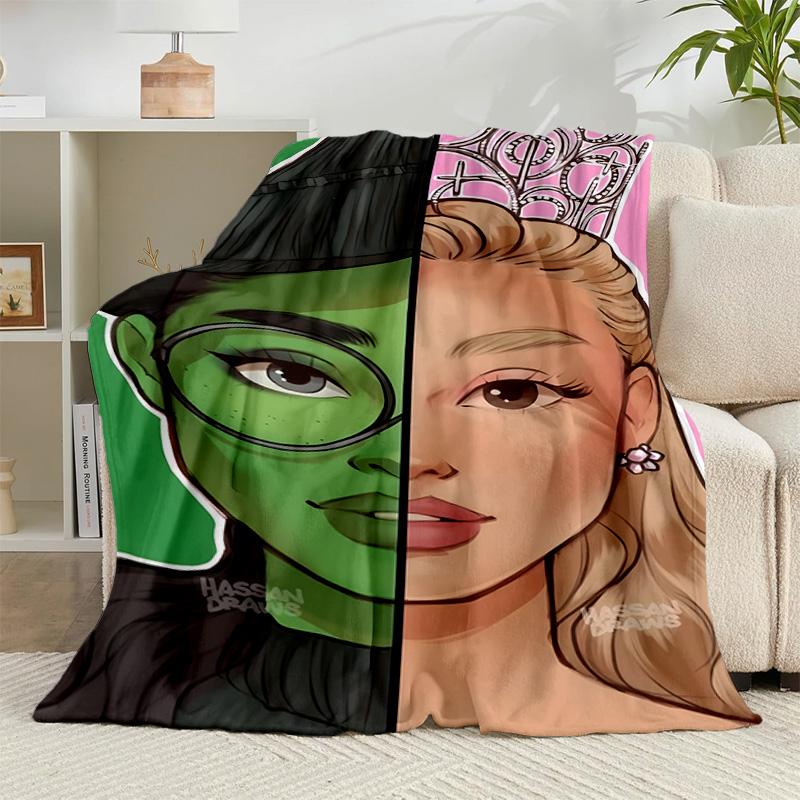 1PC Magic Witch And Friendship Flannel Blanket Gift, Suitable for Both Men And Women, Soft Ideal for Beds And Sofa, Birthday Or Christmas Gift