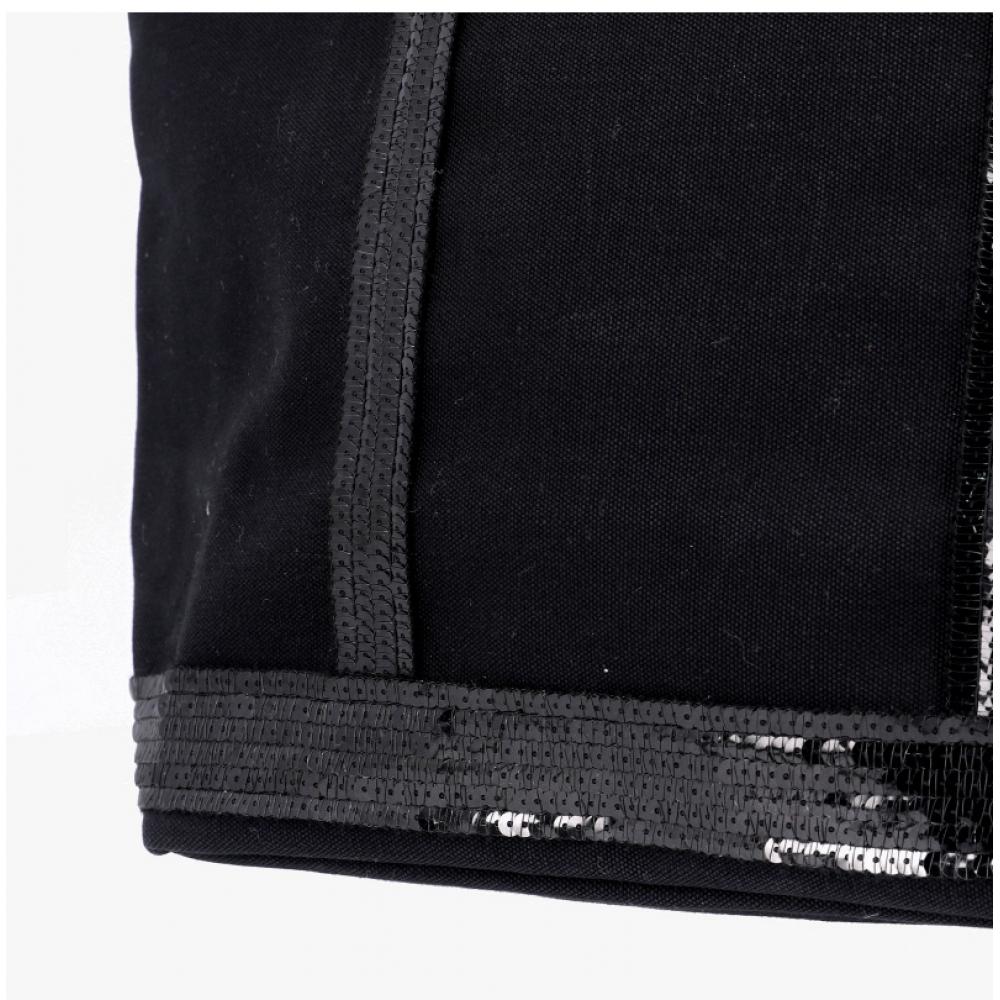 Vanessabruno Cabas Spangle Canvas Tote Bag Medium V40378 999