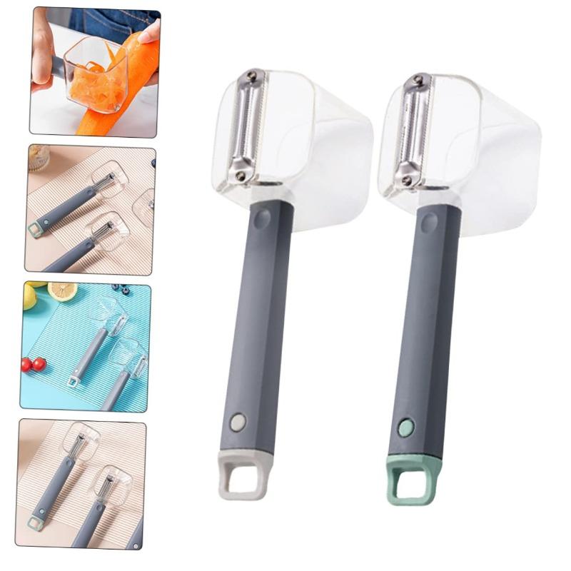 Kitchen Small Tool Stainless Steel Single Head Peeler Vegetable and Fruit Long Handle Creative Peeler