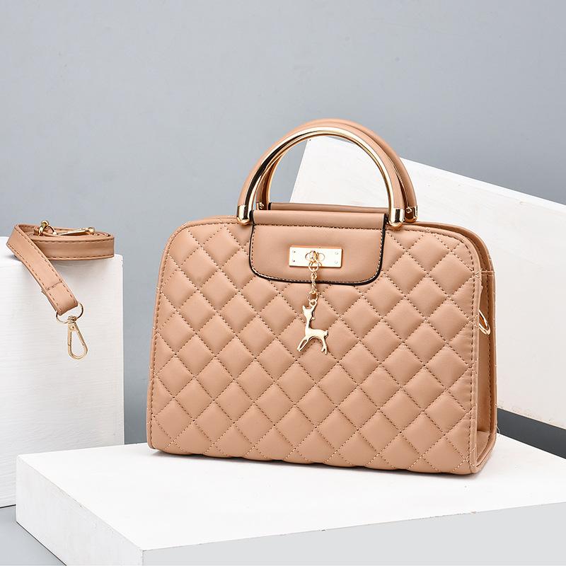 New embroidery thread styling texture handbag small square bag shoulder messenger bag women's bag