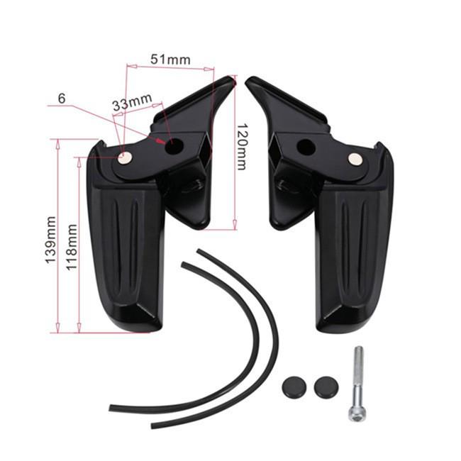 Compatible Rear Foot Pedal Assembly for Piaggio Vespa Models: LX, LXV, S, and PCX.