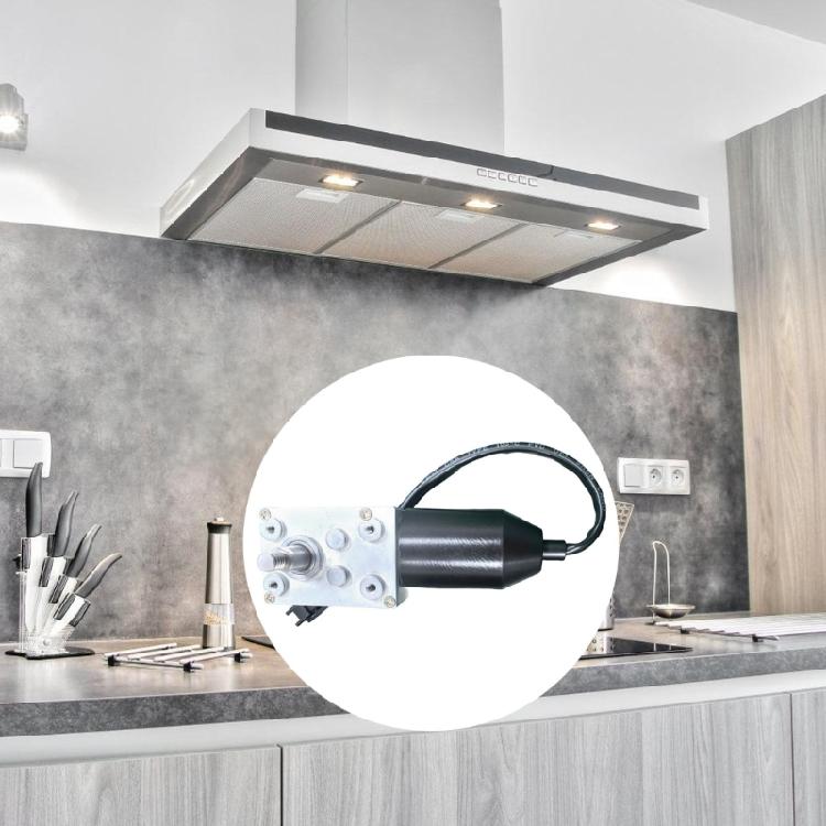 12V Motor digestoře Tichý chod Šnekový převodový motor Reduktor Motor Kuchyňský spotřebič Vylepšující příslušenství