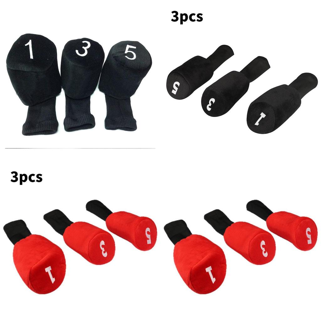 Set med klubbskydd för golfklubbor med bomullsmaterial för träklubbor för golfare