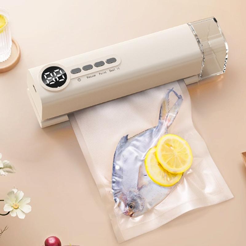 

Multi-Functional Wireless Vacuum Pumping/Pressing Integrated Vacuum Sealing Machine For Household Food Packaging Dry