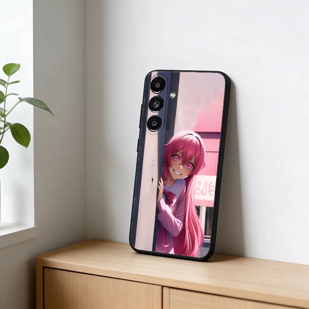 M-Mirai N-Nikki Gasai Yuno Anime Phone Case For Samsung Galaxy A13,21s,22,31,32,52,53,71,72,73,Soft Black Cover