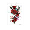 Waterproof Flower Temporary Tattoo Stickers Leopard Lion Snake Floral Fake Tattoos  Girl