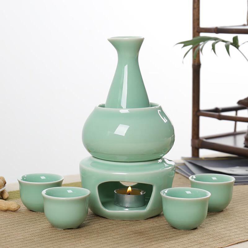Handmade Ceramic Wine Warmer Set