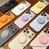 Liquid Silicone iPhone 17 Pro Max Case with Stand - Solid Color Airbag Design