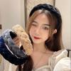 PROLY New Fashion Women Headband Solid Color Braided Hairband Wide Side Headwear Adult Hair Accessories Autumn