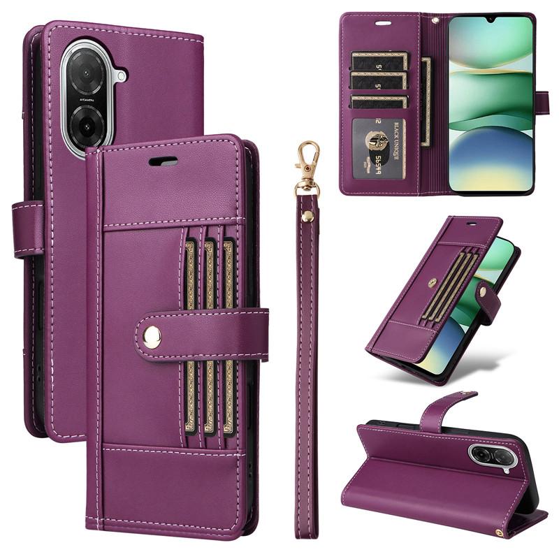 Klapphülle aus Leder für Xiaomi Poco C71 4G C65 M7 X7 F7 X6 M6 F6 X5 Pro X3 NFC M5s C55 5G Klapphülle Handyhüllen Coque