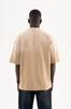 Machinist Men's Oversized T-shirt with a Gradient and Distressed Effect – Dark Beige S