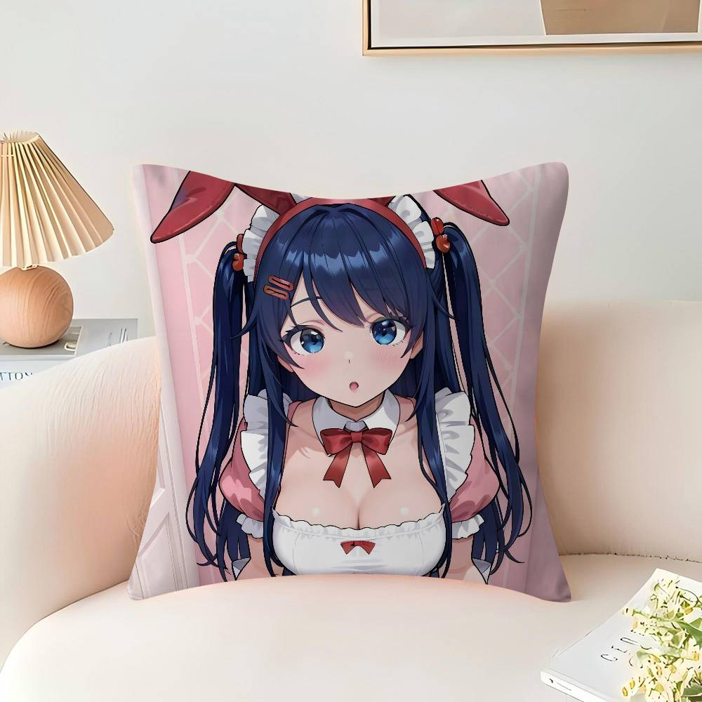 Niedliches M-MiSide MitaS Spielkissen Anime Kissen Sofa Bett Kopfkissenbezug Kissenbezug 45x45 Cm Mode