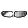 Front Bumper Chrome Diamonds Style Hood Grilles For BMW 5-Series E60 E61 M5 325i 2004-2009 Single Line Style Slat Grilles