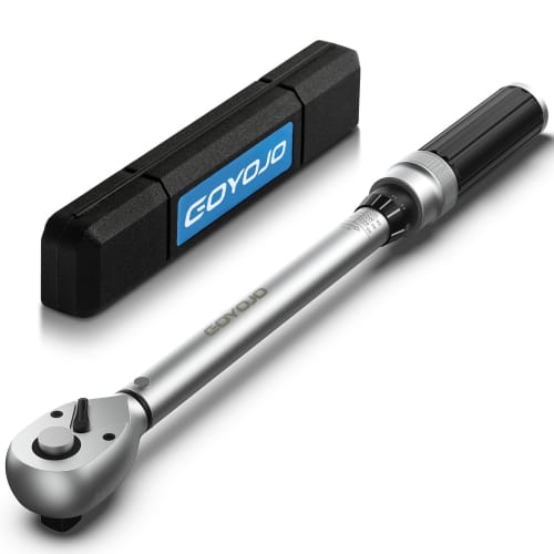 

GOYOJO Torque Wrench, Preset Type, 3/8 Drive, 5-60N.m, Bi-Directional, }3% Torque Accuracy, for Automotive, Bicycle, Motorcycle, and Machine Maintena