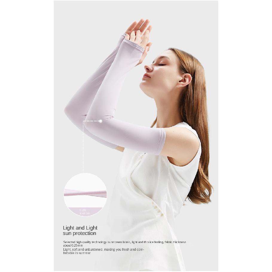 Summer Sun Protection Sleeve Women Outdoor Driving Riding Uv Long Breathable Arm Ice Silk Sleeves
