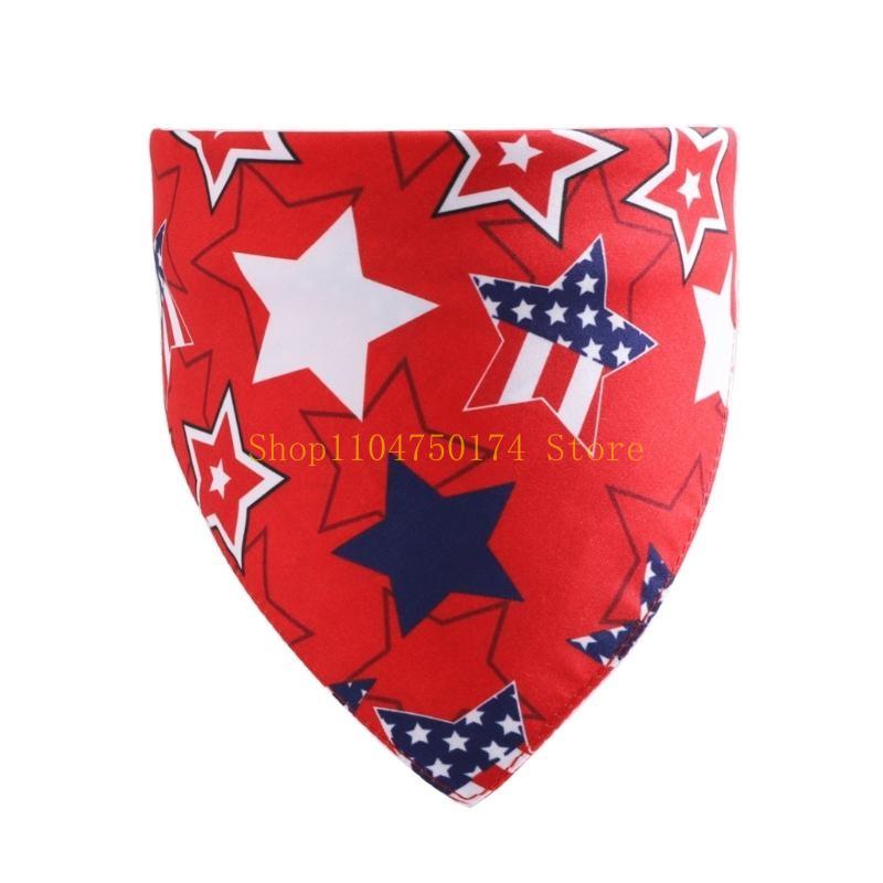 Cats Costume Neck Scarf Pet Dog Independence Day US Flag Printed Pet Bandanas top sale
