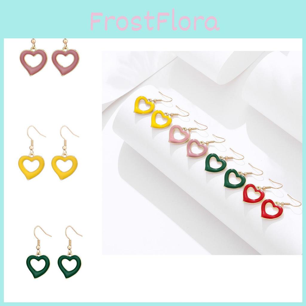 Trendy Alloy Heart-shaped Earrings For Women Fashionable Chic Street Style Accessories