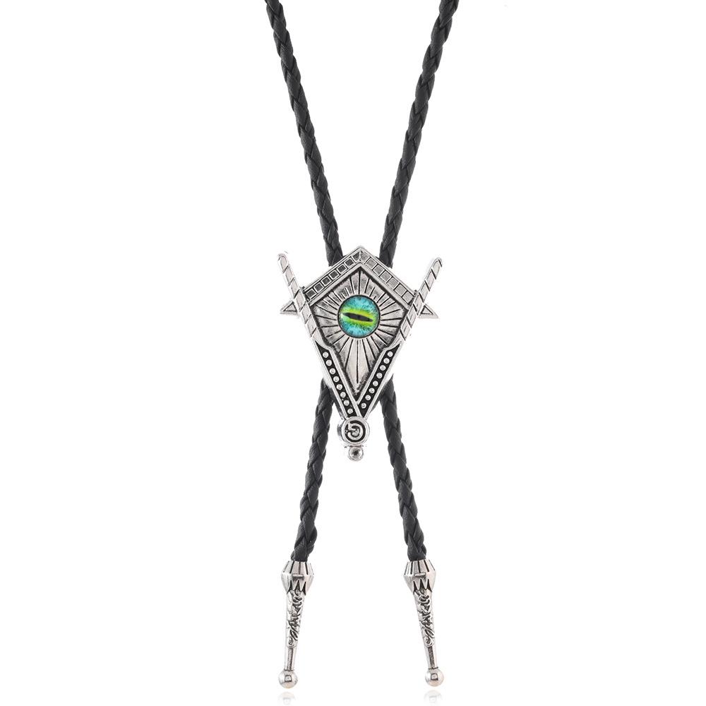 Western Cowboy-Style Bolo Tie Necklace for Men