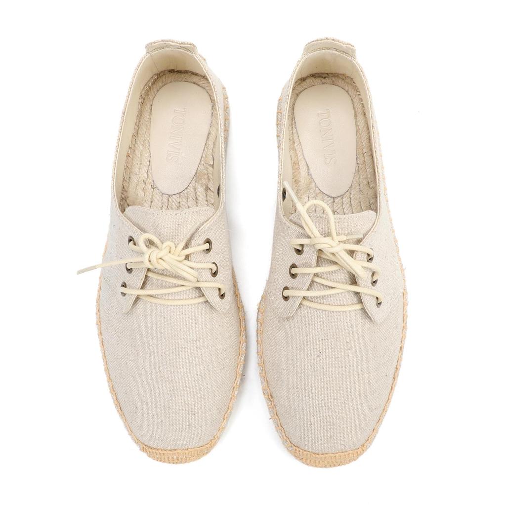 2026 Spring Men's Breathable Casual Lace-up Canvas Shoes - Trendy & Versatile