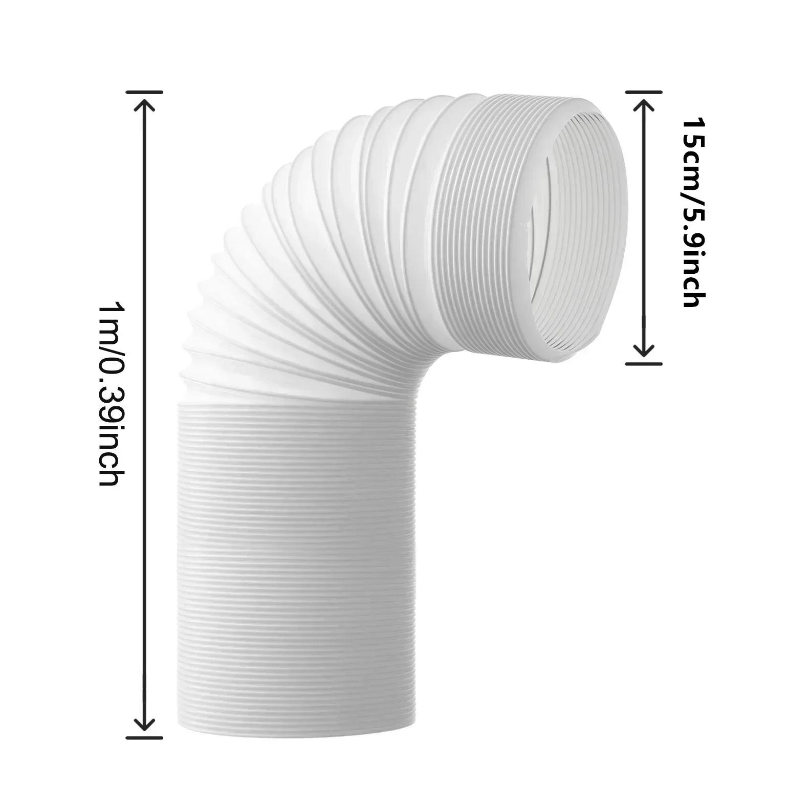 

150/130MM Vent Hose Duct Outlet Flexible Mobile Air Conditioning Accessories Telescopic Heat Exhaust Pipe Thickened Exhaust Pipe