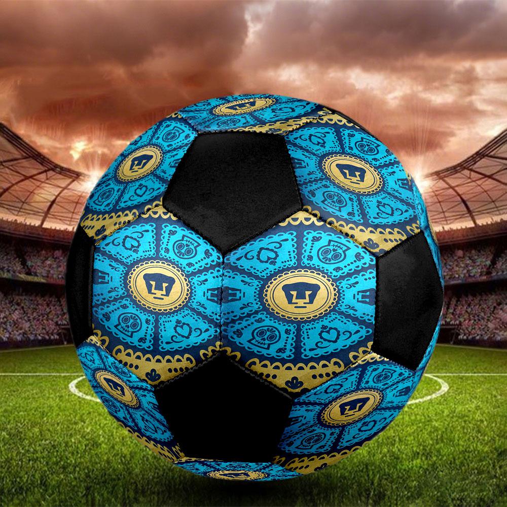 1pc Pumas UNAM Soccer Ball Size 5 Indoor Soccer Ball Fashion Colorful Backyard Game - Great For Sports Fans Gift HE93