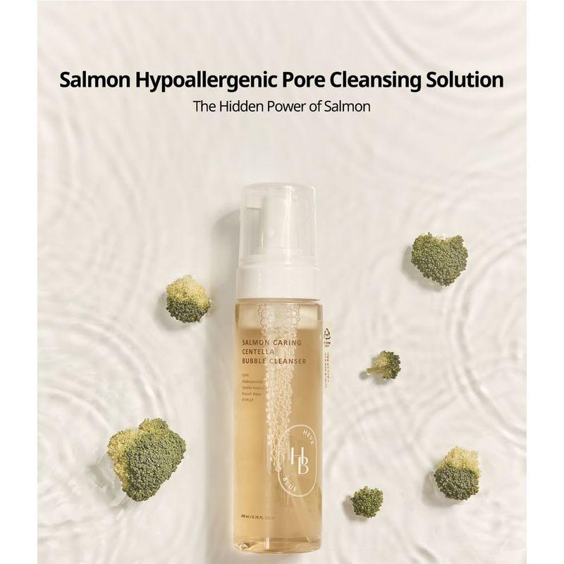 HEVEBLUE Salmon Caring Centella Bubble Cleanser