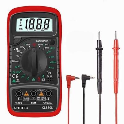 Digital Display Multimeter Multifunctional AC DC Voltage Current Resistance Temperature Buzzer
