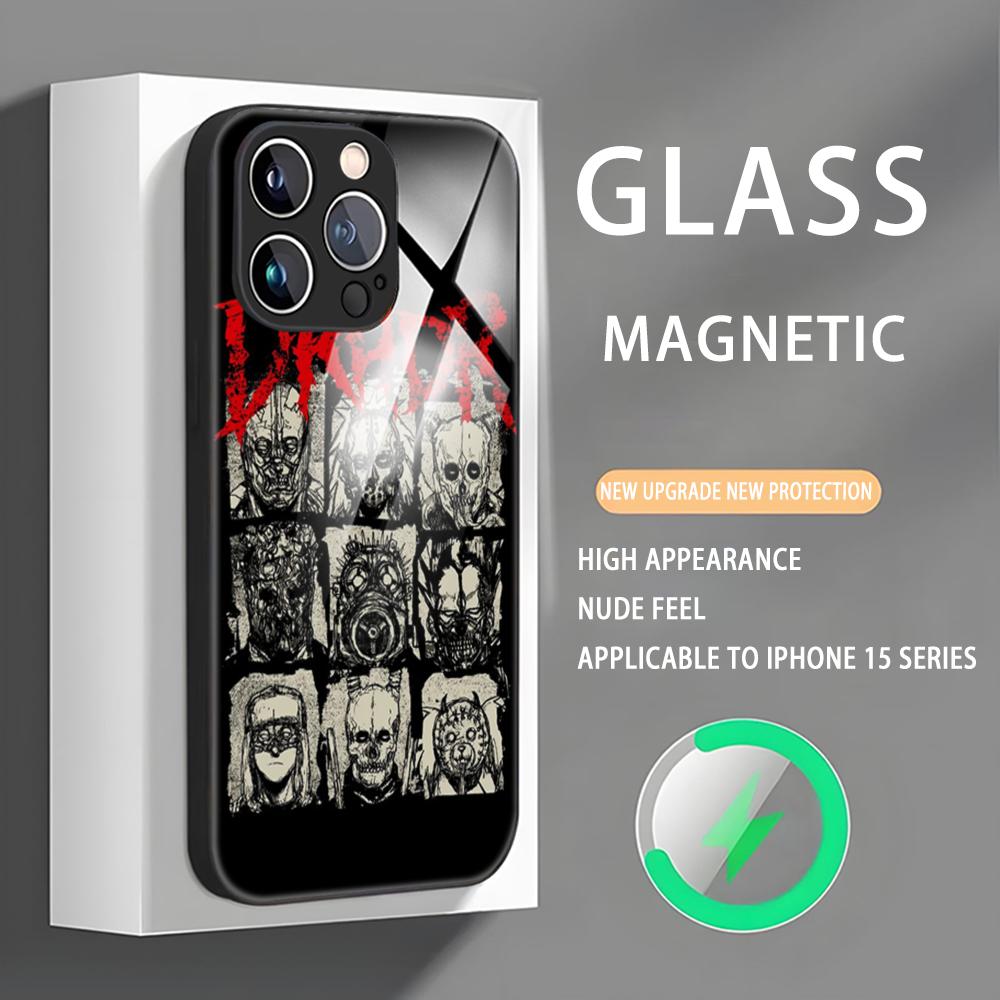 

Чехол для телефона Dorohedoro рису никайдо для iPhone 16 15 14 13 12 11 X XR XS 8 Plus Mini Pro Max Стеклянный Магнитный Чехол iPhone 15
