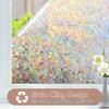 Glass Privacy Film Rainbow Window Clings 3D Decorative Window Vinyl Stained Glass Window Decals Static Cling Window Sticker