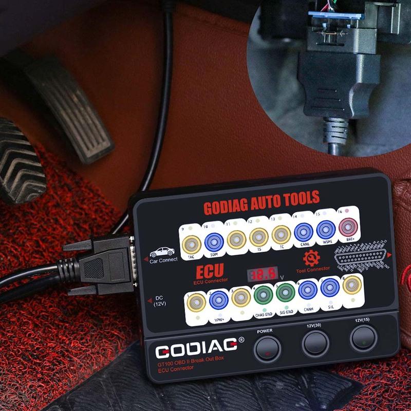 GODIAG GT100 Pro OBDII Break Out Box ECU Connector FEM/BDC CAS4/CAS4+ Testplatform voor Xhorse VVDI2/ Autel IM608/K518ISE/CGDI