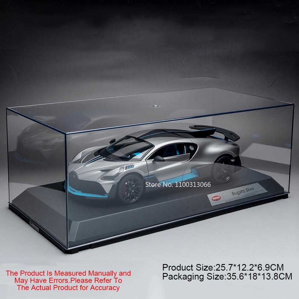 1:18 Valkyrie Model Cars Toy 750S Divo Alloy Diecast Wheel Steering Miniature Vehicle Slide Forward Sports Car Kids' Edutainment