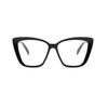 Blue Light Blocking Eye Protection Eyewear Retro Gradient Large Frame Reading Glasses Cat Eye Clear Lens Presbyopia Glasses