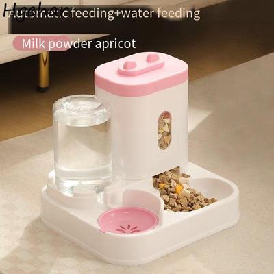Dog Cat Food Bowl Automatic Feeder Water Dispenser Double Bowls Large Capacity Household Pet Supplies Portable Water Container