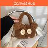 Adorable Cartoon Knitted Tote Bag For Kids And Parents Lightweight Cute Design