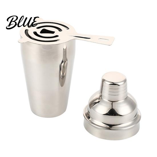 Professional Bar Shaker Stainless Steel Cocktail Cup Leak-Proof Martini Mirror Polished Three Piece Bartender Tool Easy Cleaning Mixer for