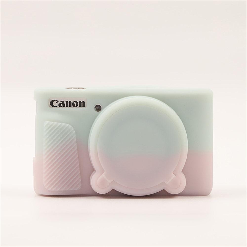 For SX740HS SX730HS Soft Rubber Silicone Case For Canon PowerShot SX740 HS SX730 Armor Body Cover Skin With Len Protector