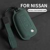 Suede Leather Car Key Case Cover Key Bag For Nissan Qashqai J11 X-Trail X Trail T32 Juke Tiida Micra Murano Pulsar Altima Maxim
