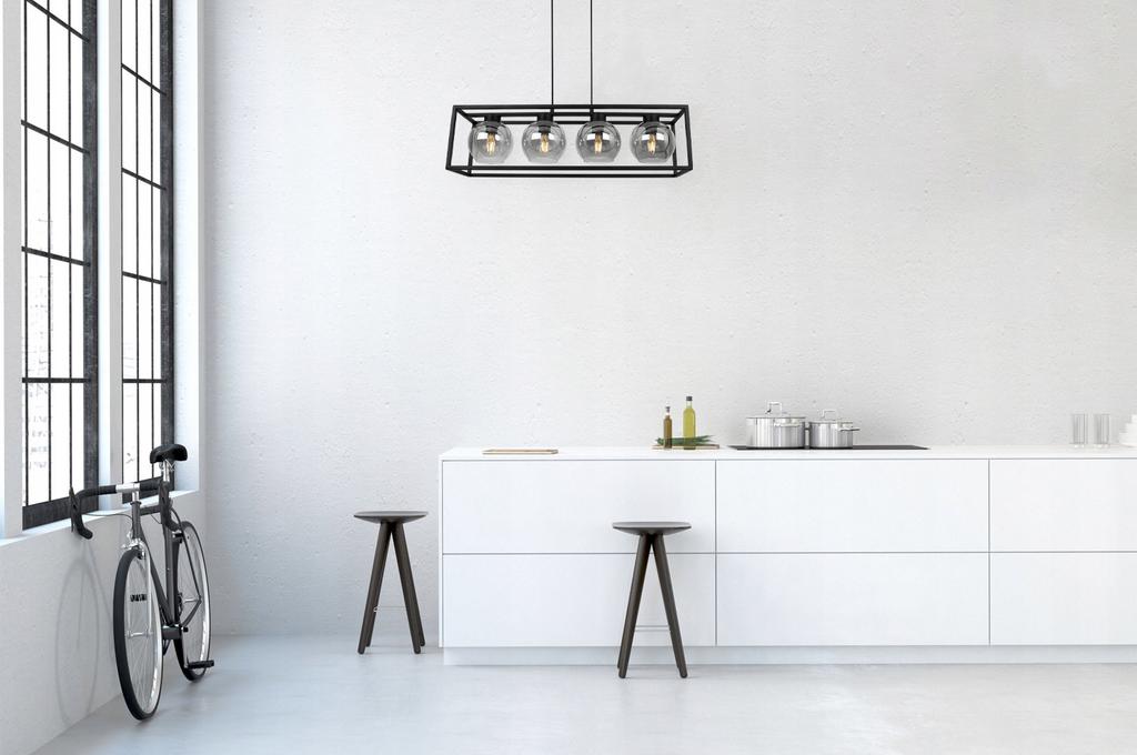 HANGING LAMP CAGE ELEGANT GLASS BALL