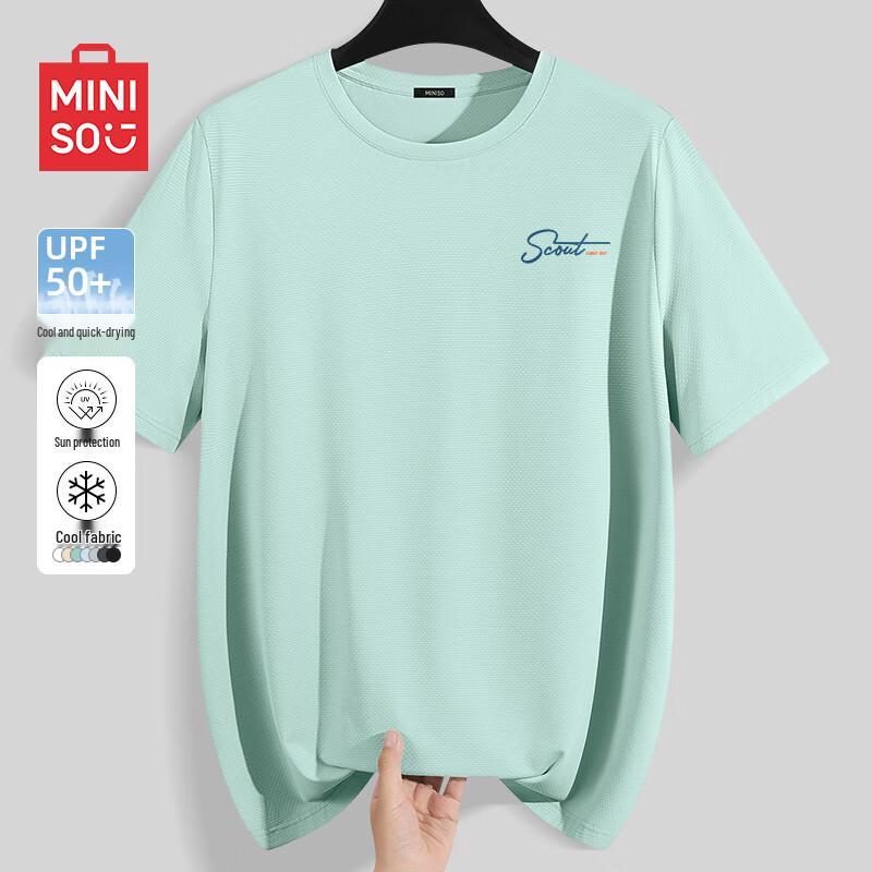 MINISO Men s Ice Silk Cooling UPF50 Short Sleeve T-Shirt M 1630₽