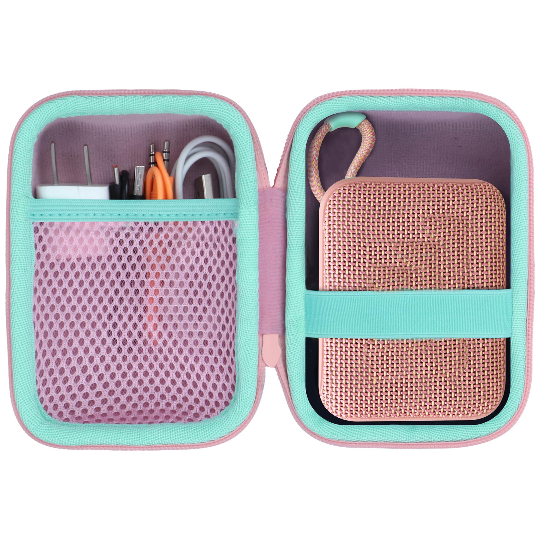 

Lebakort Protective Storage Case Compatible with GO4, GO3, GO 4, and GO 3 Bluetooth Portable Speakers (Pink)