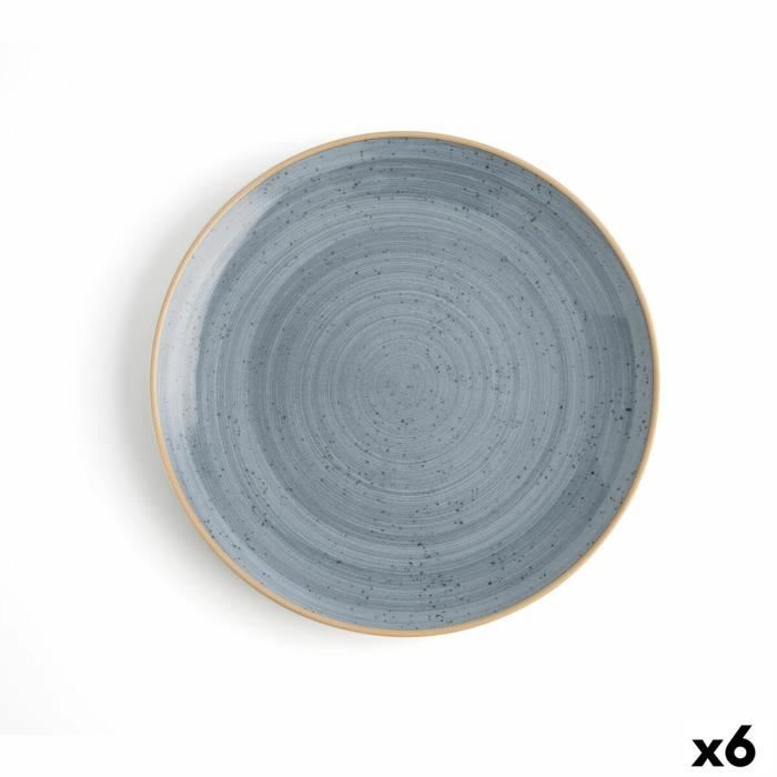 Farfurie plată Ariane Terra Ceramică Albastră (24 cm) (6 Unități)